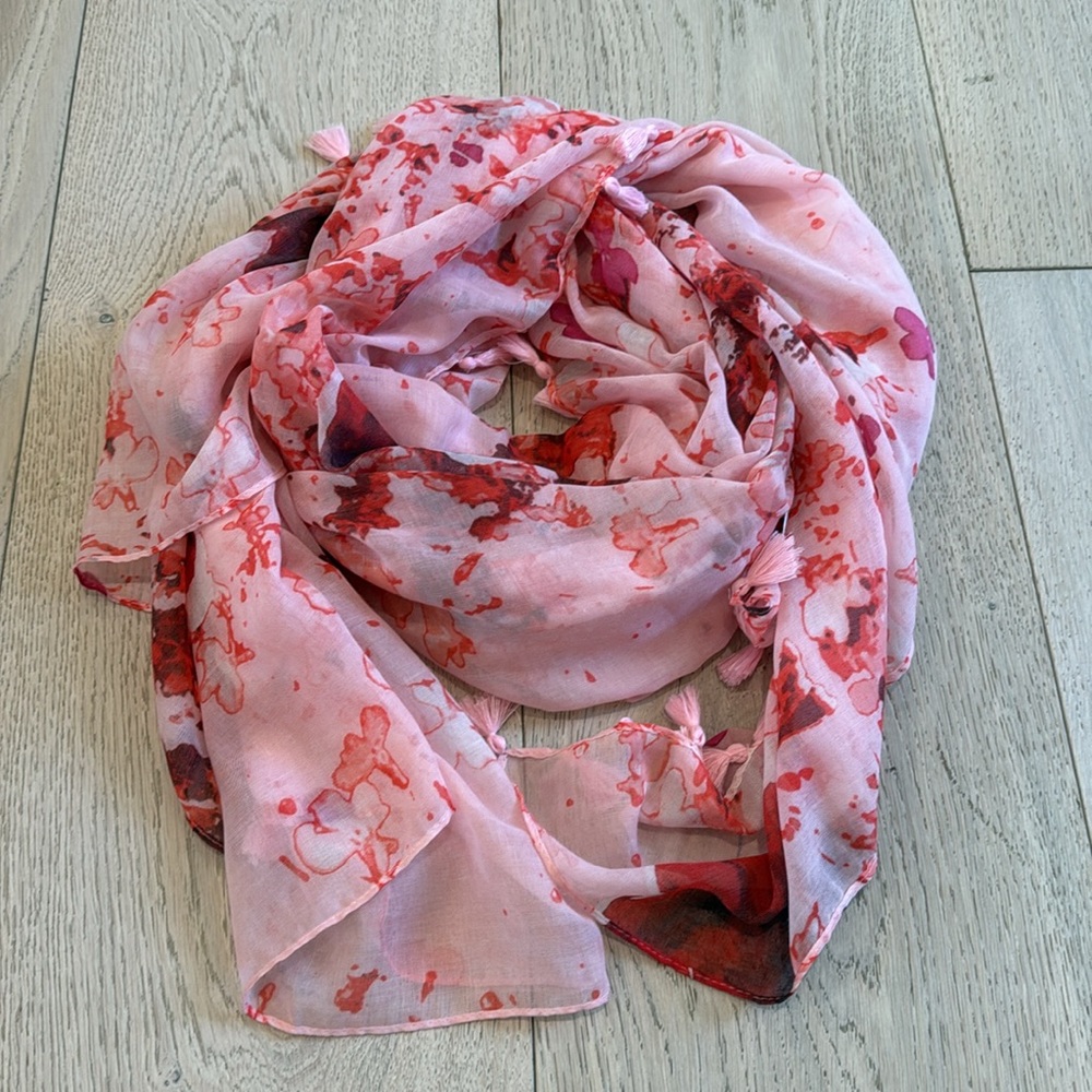 Peter Som Dream Floral Sarong in Rose Quartz
